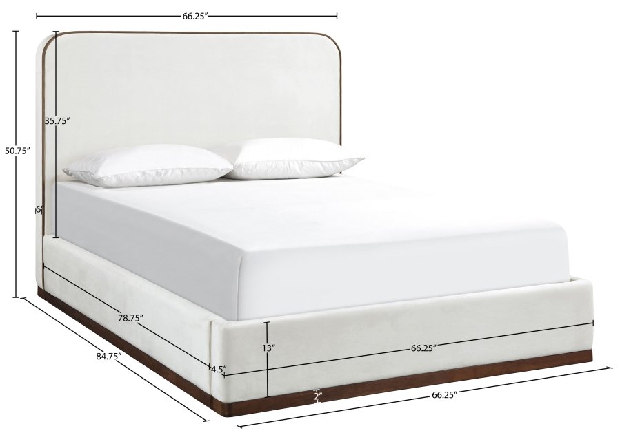 Rava Velvet Upholstered Bed - Image 9