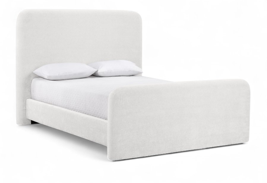 Fira Chenille Fabric Upholstered Bed