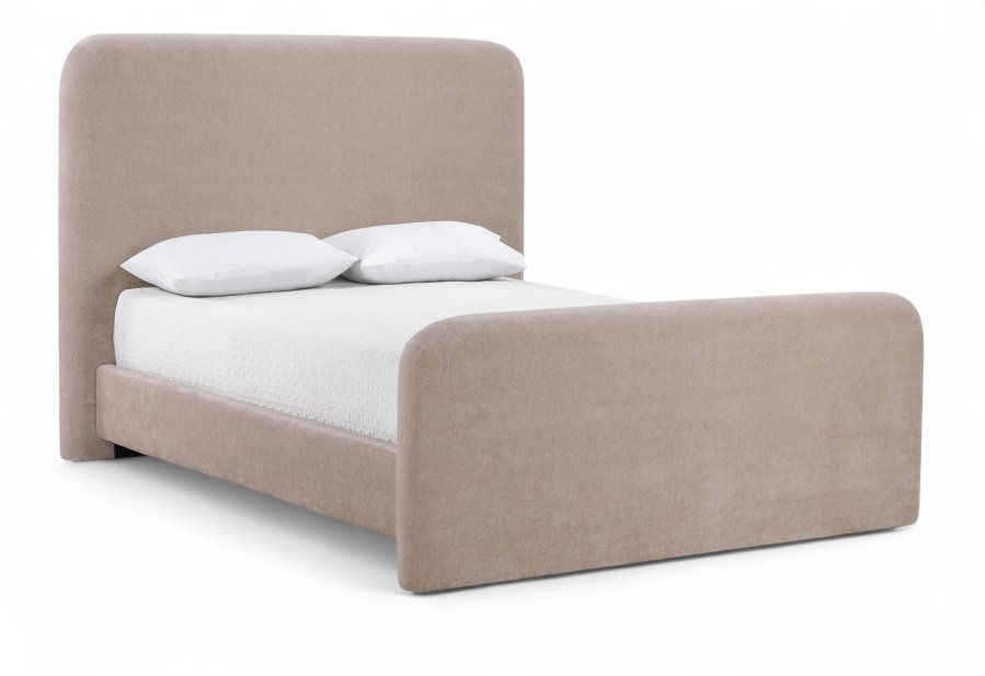 Fira Chenille Fabric Upholstered Bed