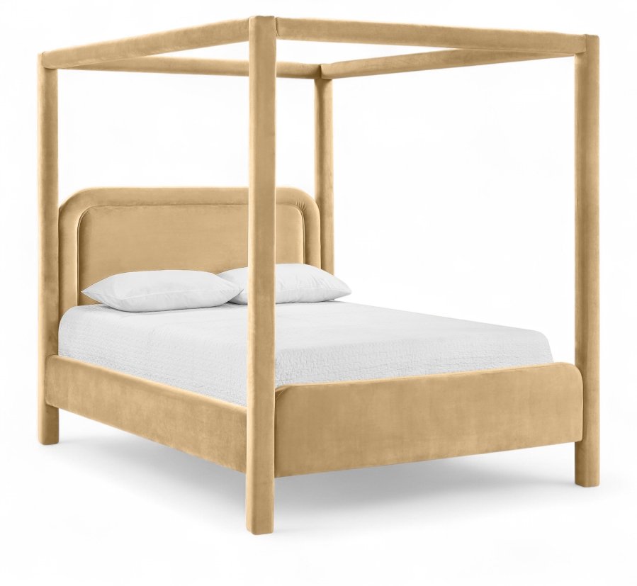 Salina Velvet Upholstered Bed