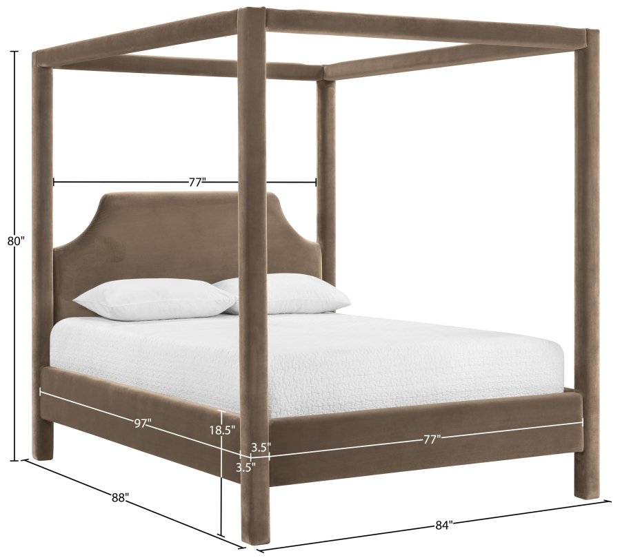 Dawson Velvet Upholstered Bed - Image 11