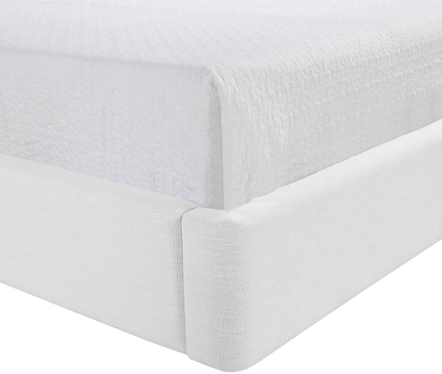 Kendall Linen Textured Fabric Upholstered Bed - Image 8