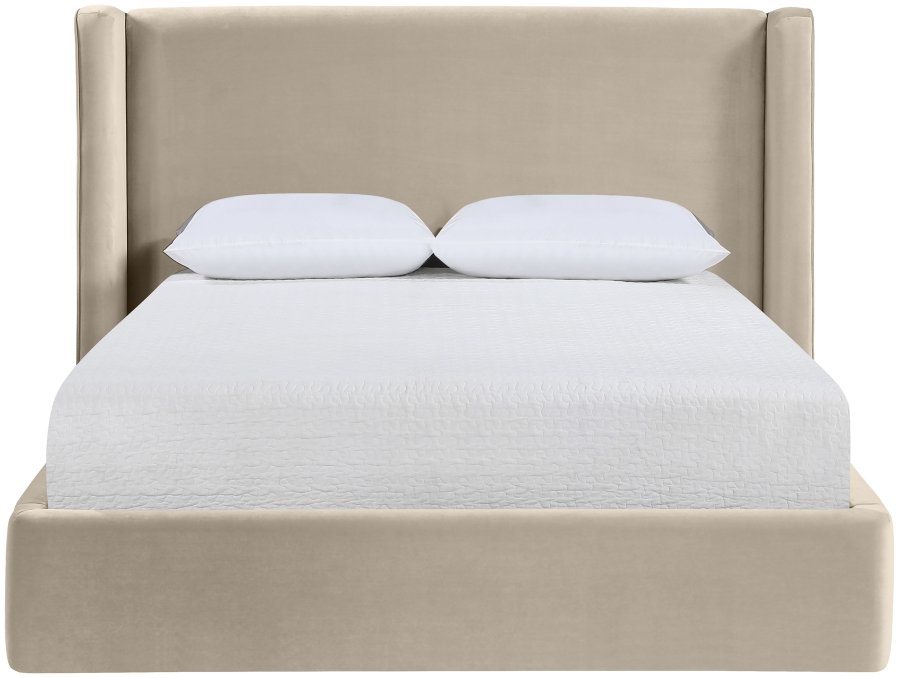 Kendall Velvet Upholstered Bed - Image 3