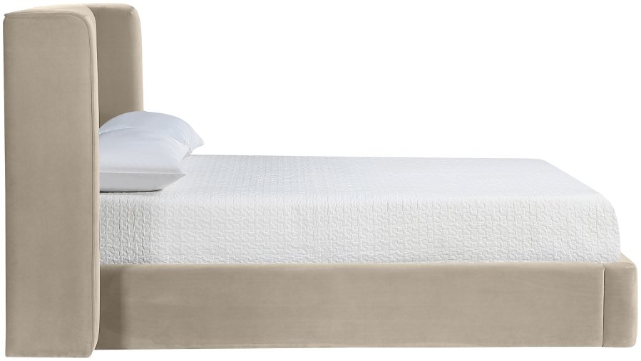 Kendall Velvet Upholstered Bed - Image 4