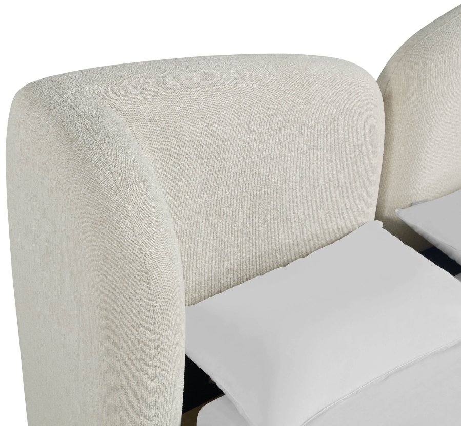 Elowen Chenille Fabric Upholstered Bed - Image 8