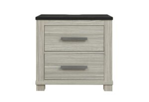 ASHLEY BROWN NIGHTSTAND W/USB & SPEAKER