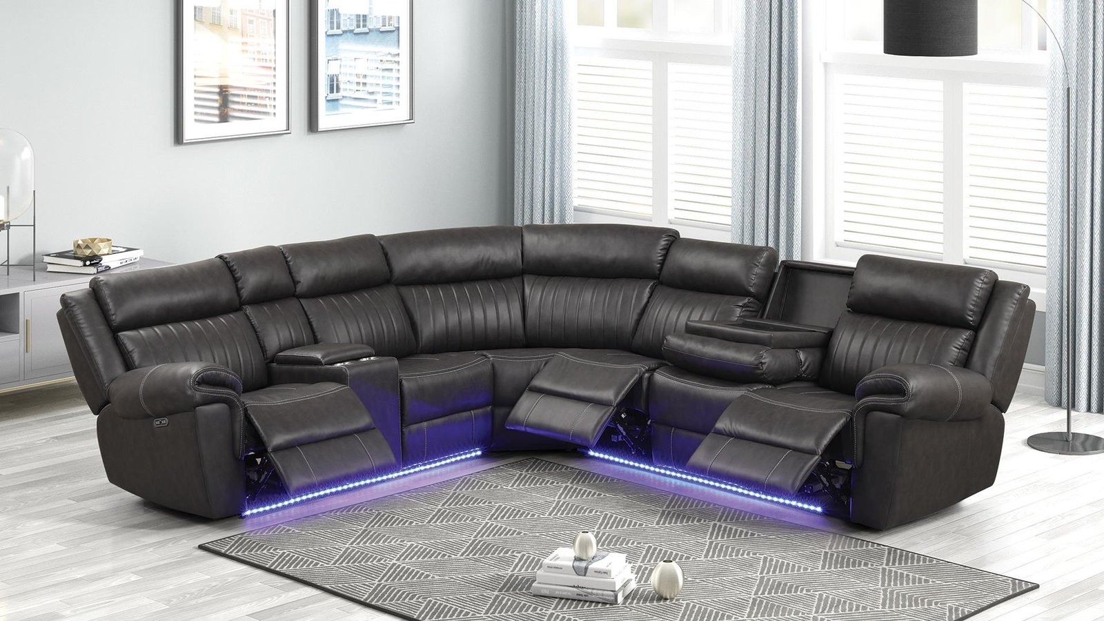 AVIATOR SECTIONAL SOFA GRAY