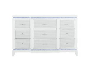 ALINA WHITE DRESSER WITH LED