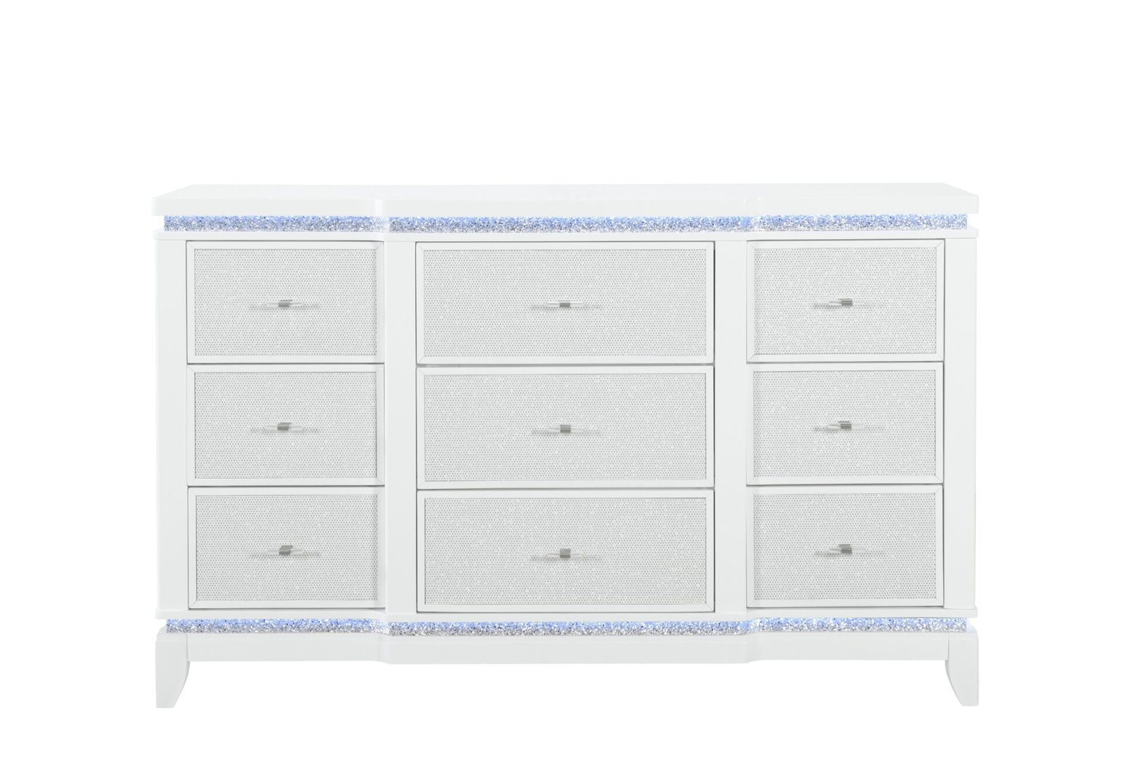 ALINA WHITE DRESSER WITH LED