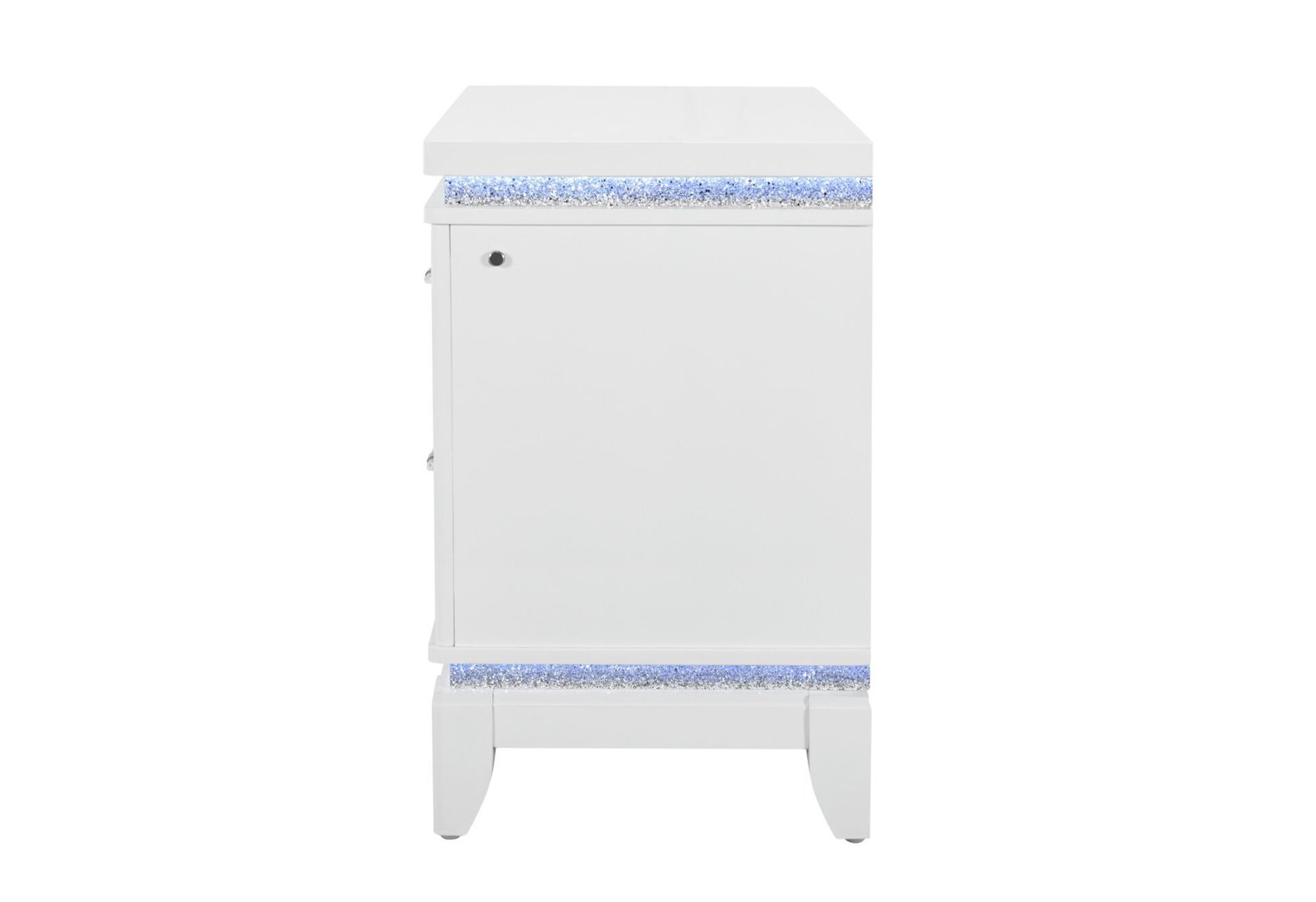 ALINA WHITE NIGHTSTAND WITH LED AND USB - Image 3