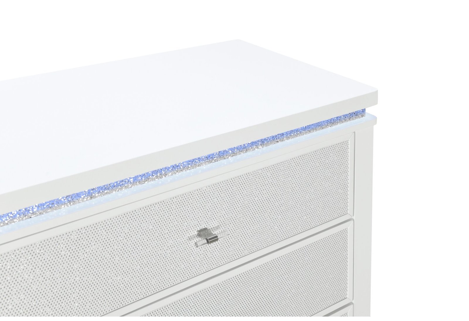 ALINA WHITE NIGHTSTAND WITH LED AND USB - Image 4