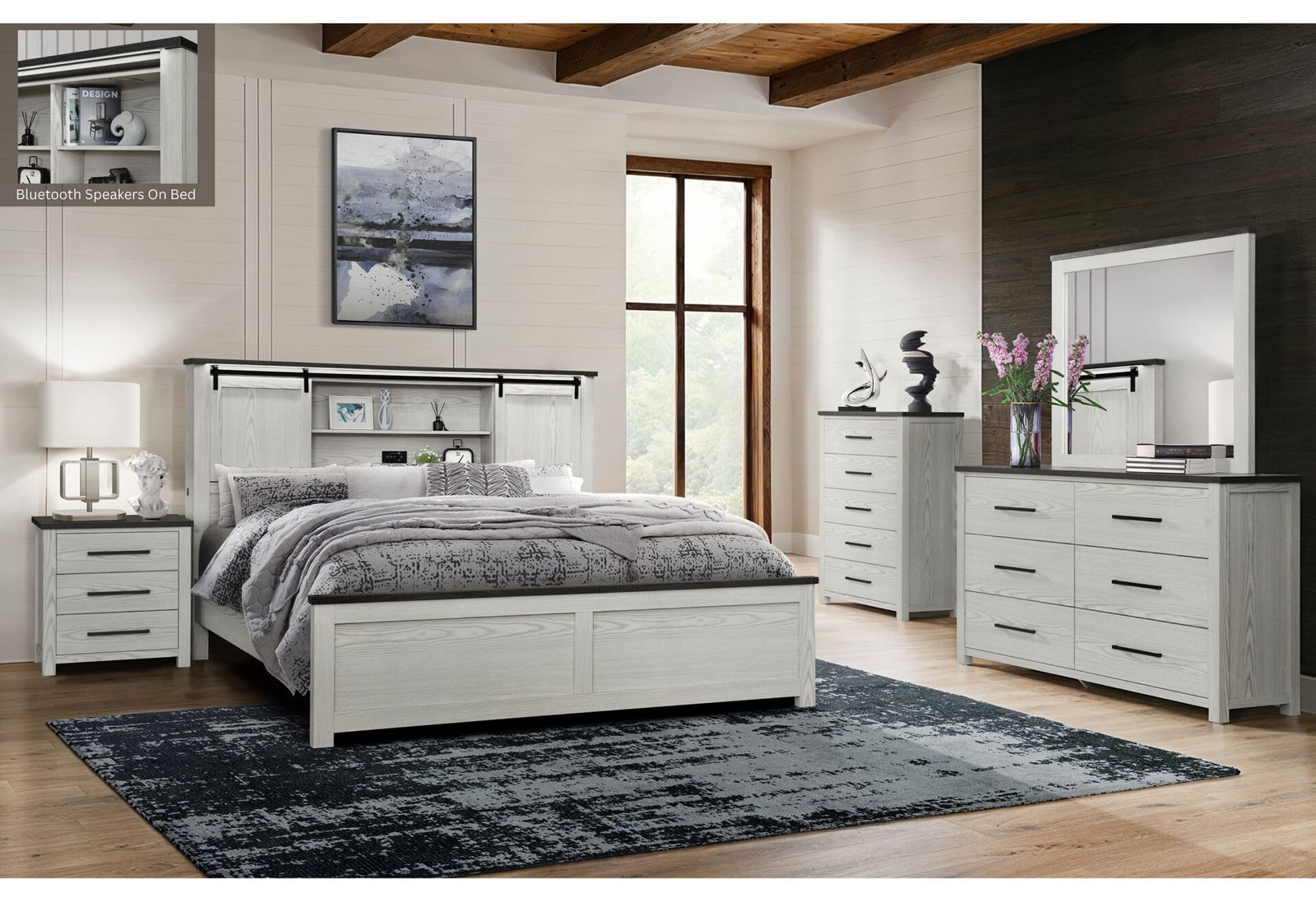 AVA BEIGE KING BED GROUP