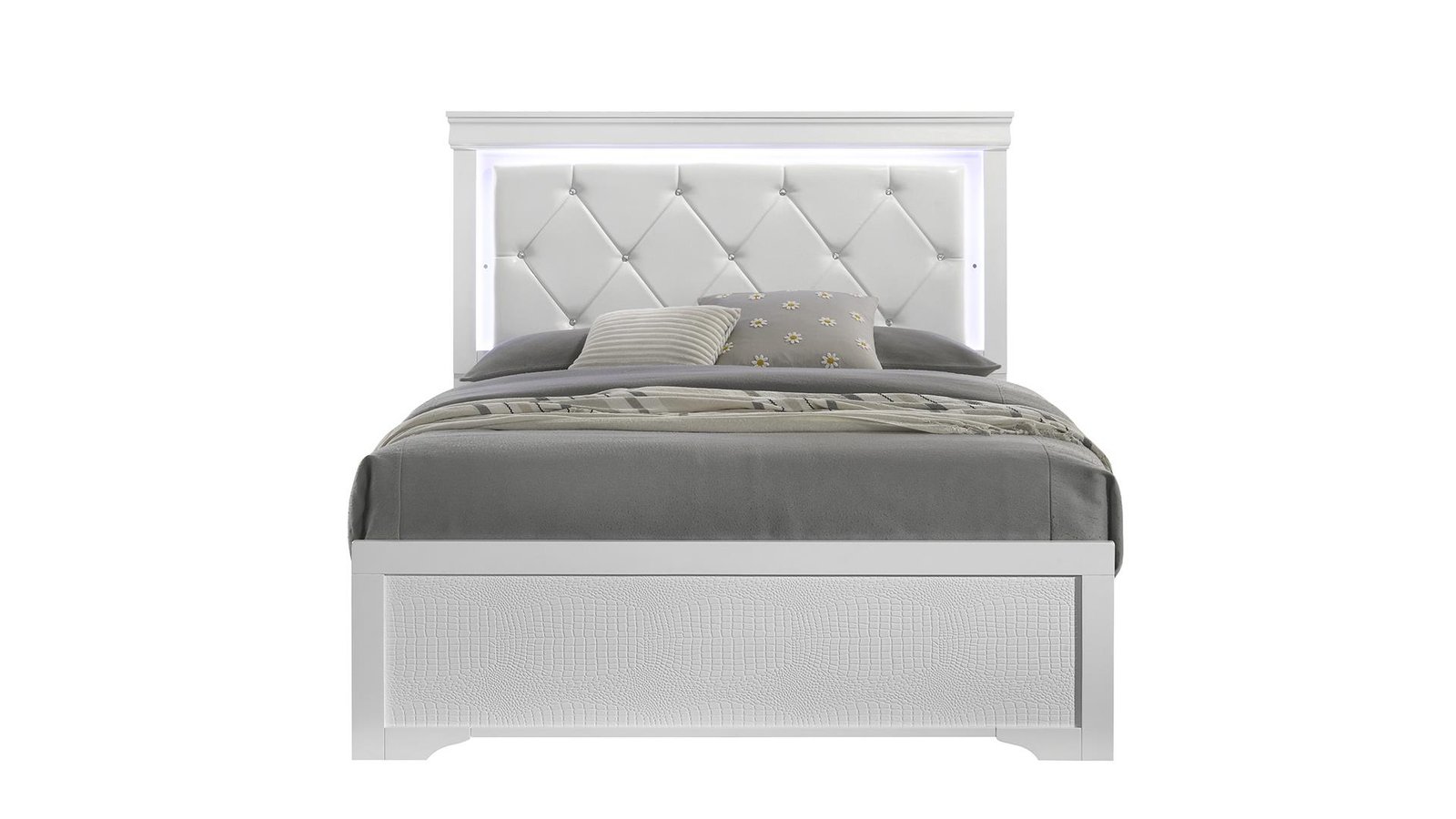 BLAZE KING BED WHITE