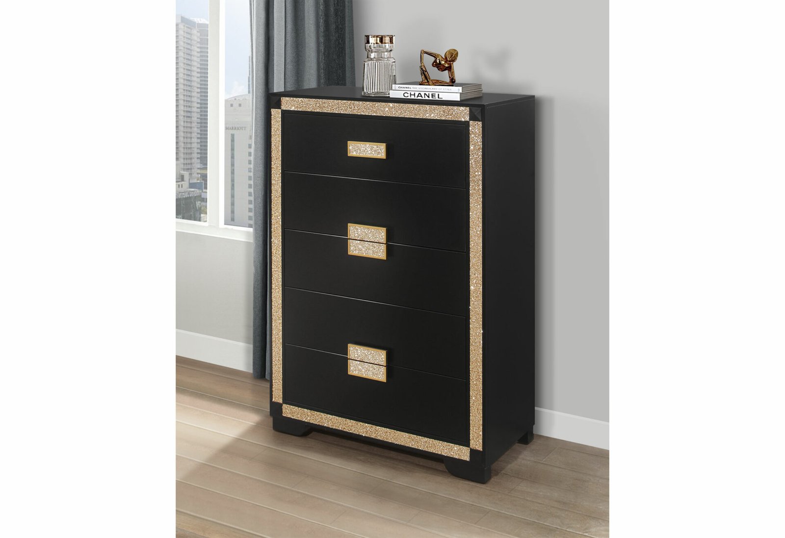BLAKE BLACK/GOLD CHEST