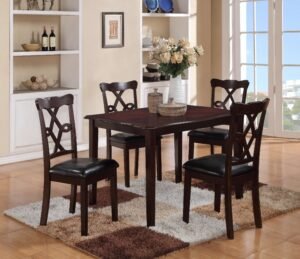 COPPER DINING TABLE + CHAIR SET
