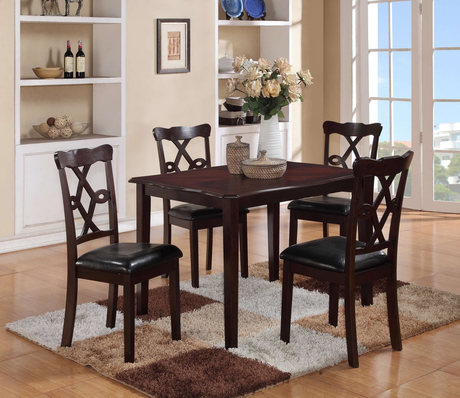 COPPER DINING TABLE + CHAIR SET