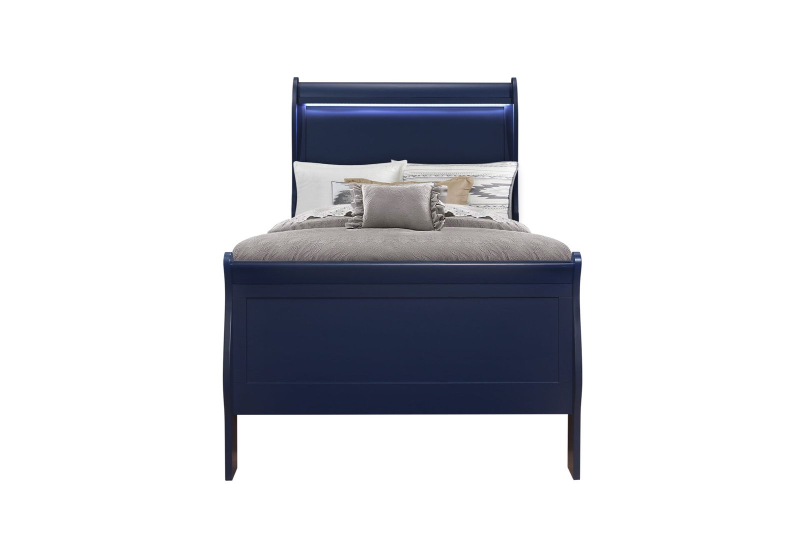 CHARLIE BLUE TWIN BED, DRESSER, MIRROR, & NIGHTSTAND - Image 2