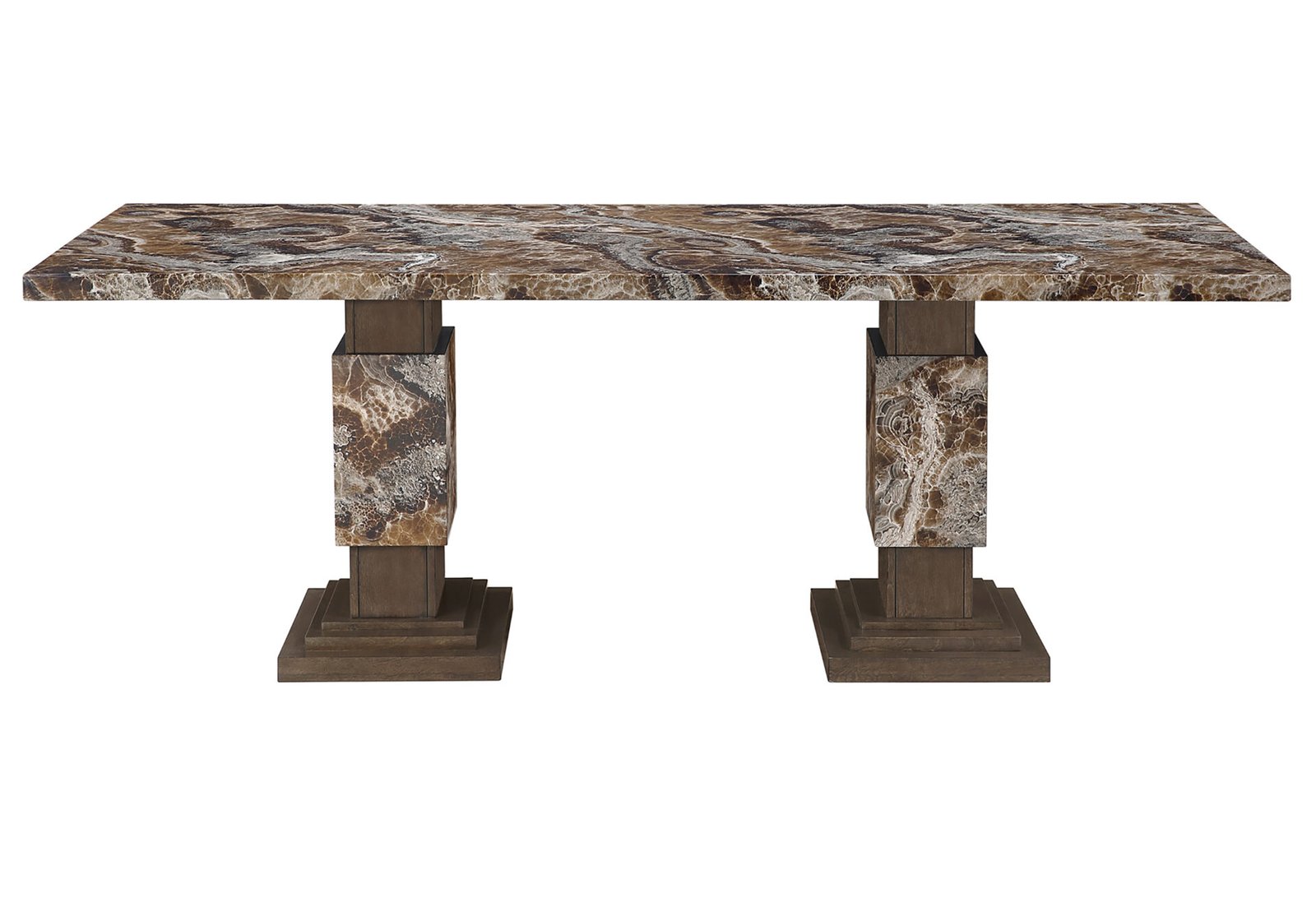 D12 BROWN DINING TABLE