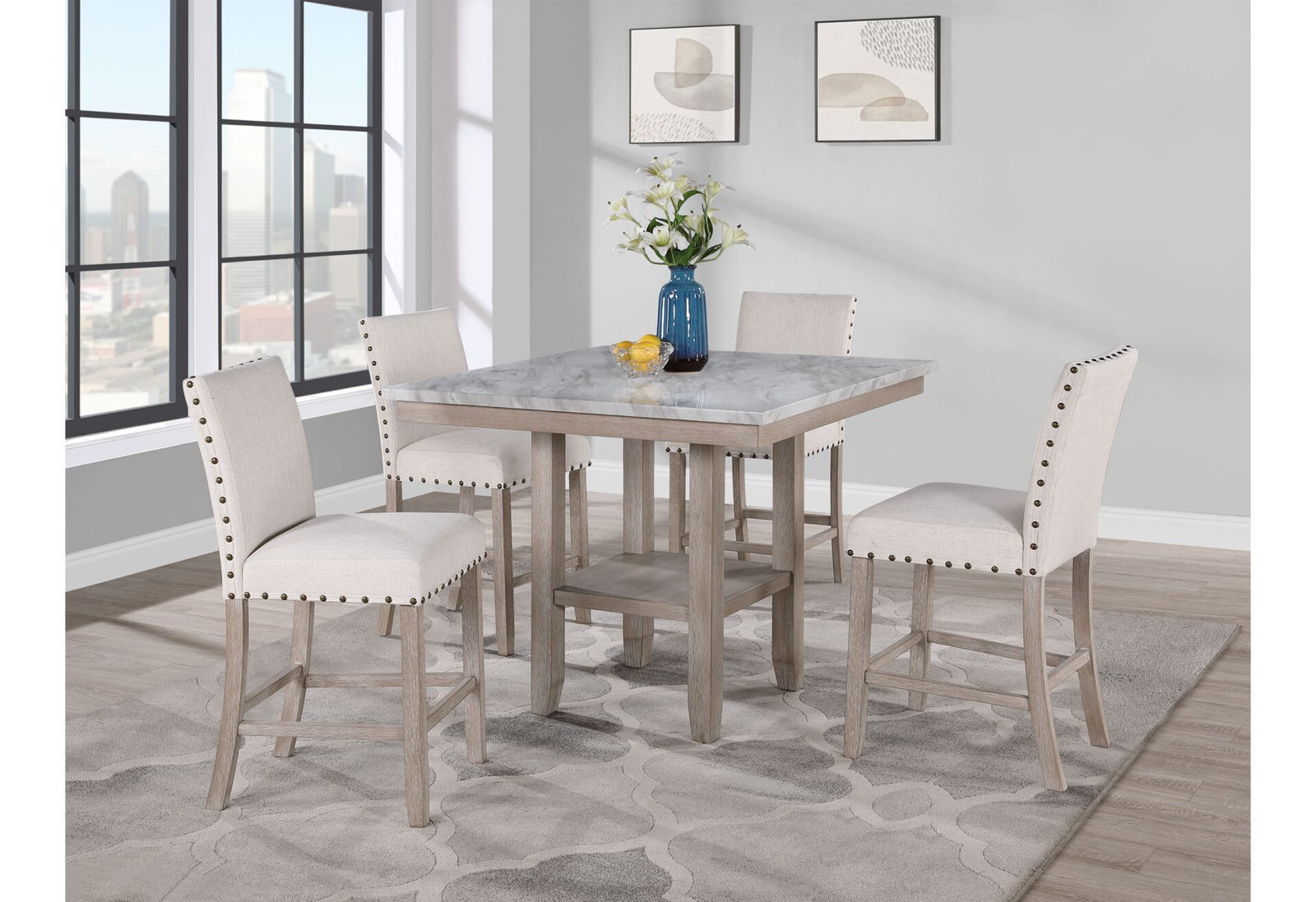 D1622 WHITE BAR STOOL - Image 4
