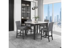 D4052 BAR TABLE AND 4 BAR STOOLS