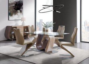 D4126N DINING TABLE AND 8 DINING CHAIRS