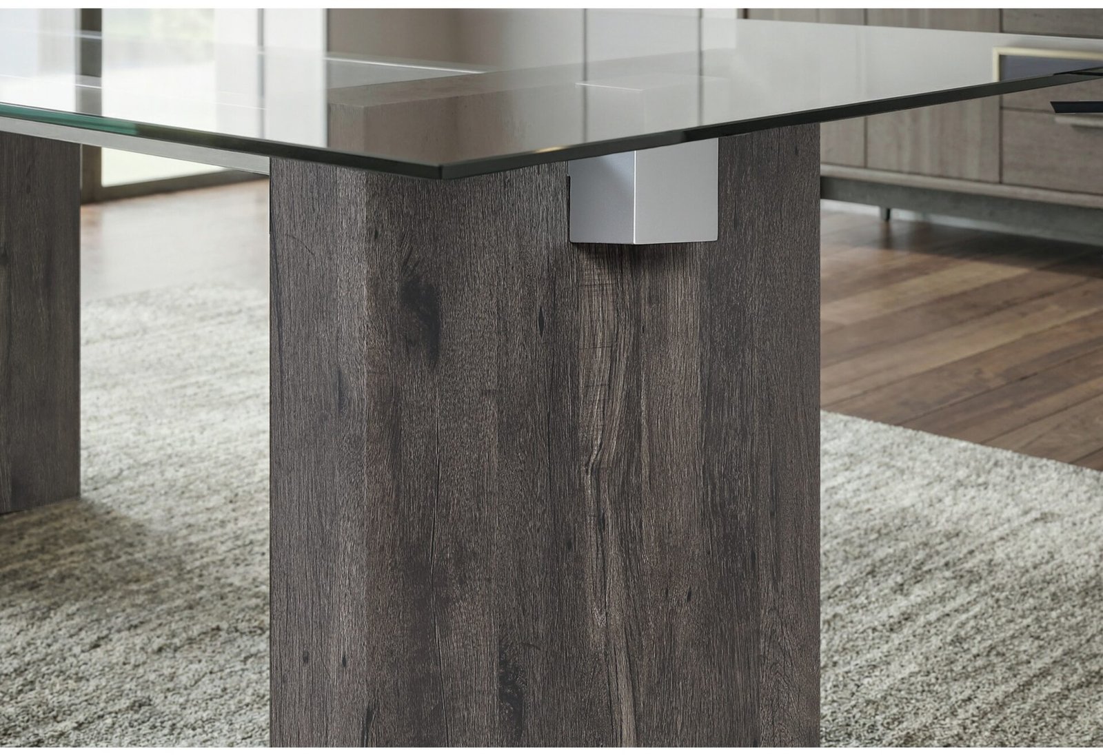 D4238 DINING TABLE AND 6 D4239 DINING CHAIRS - Image 2