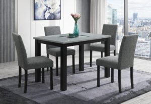 D8112 DINING TABLE WITH 4 D8112 DINING CHAIRS