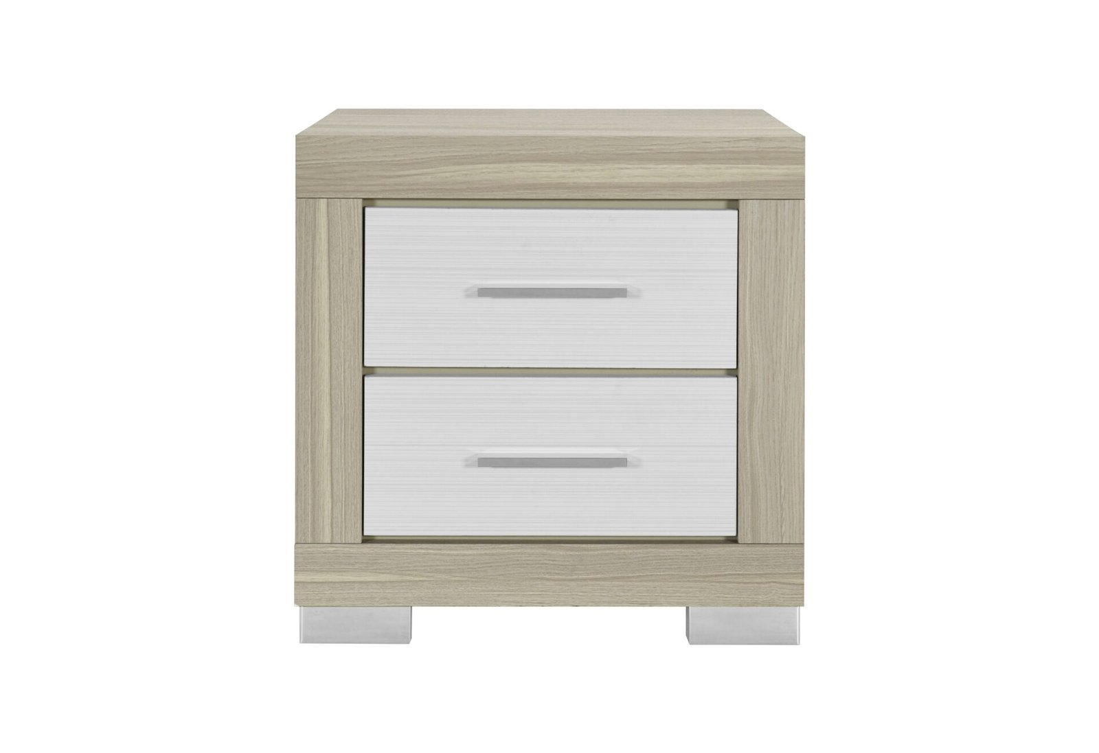 EMMA NATURAL/WHITE NIGHTSTAND