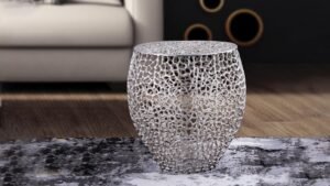 ET3403-18 SIDE TABLE SILVER