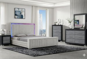 ELIAS/EMMA REGULAR FB BLACK QUEEN BED GROUP