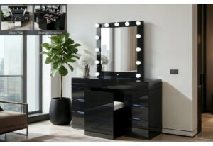 ELLA BLACK VANITY WITH SPEAKER