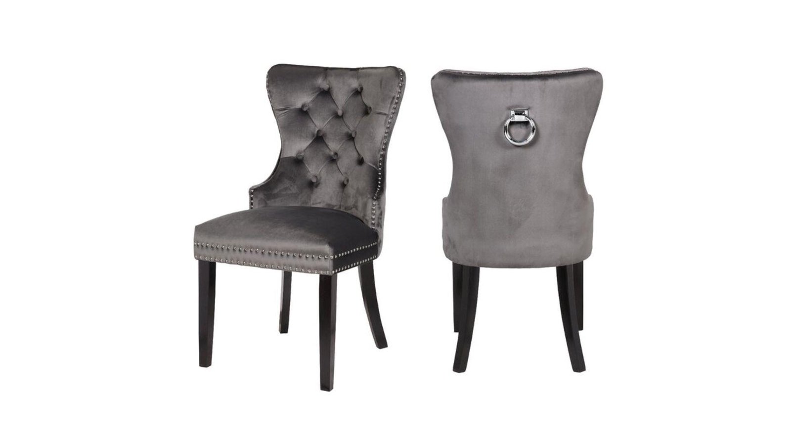ERICA WOOD LEGS DARK GRAY – 2 CHAIRS PER BOX