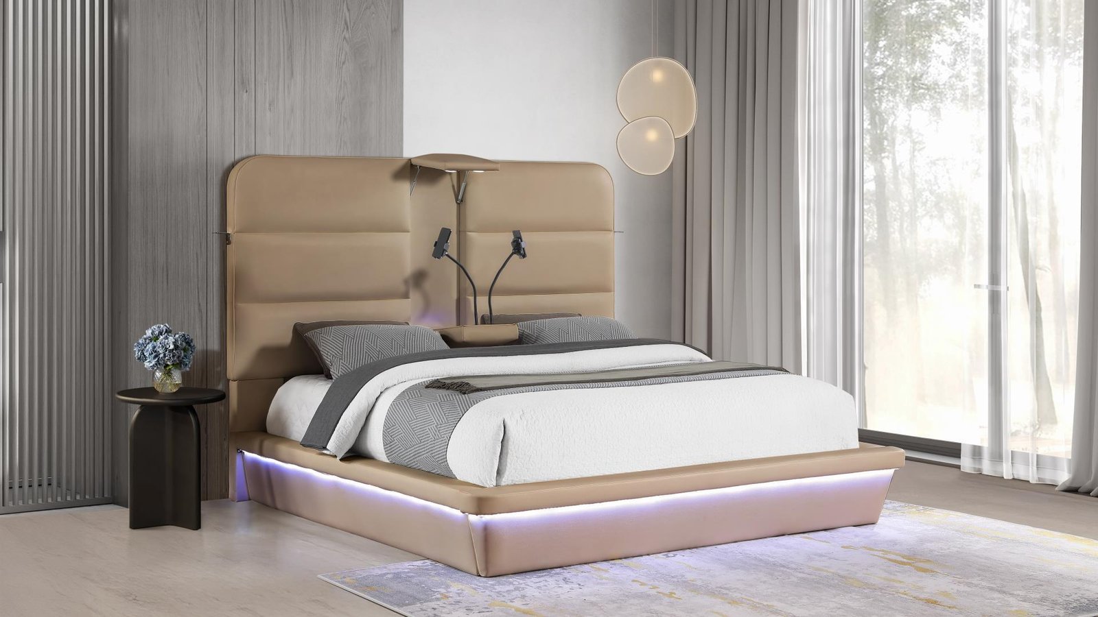 FUTURA KING BED CARAMEL