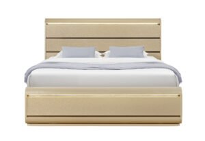 GENESIS GOLD KING BED WITH LED