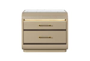 GENESIS GOLD NIGHTSTAND WITH LED