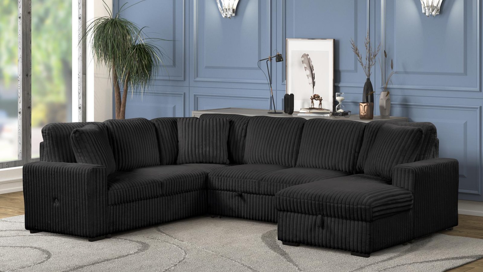 GRANDE SECTIONAL BLACK
