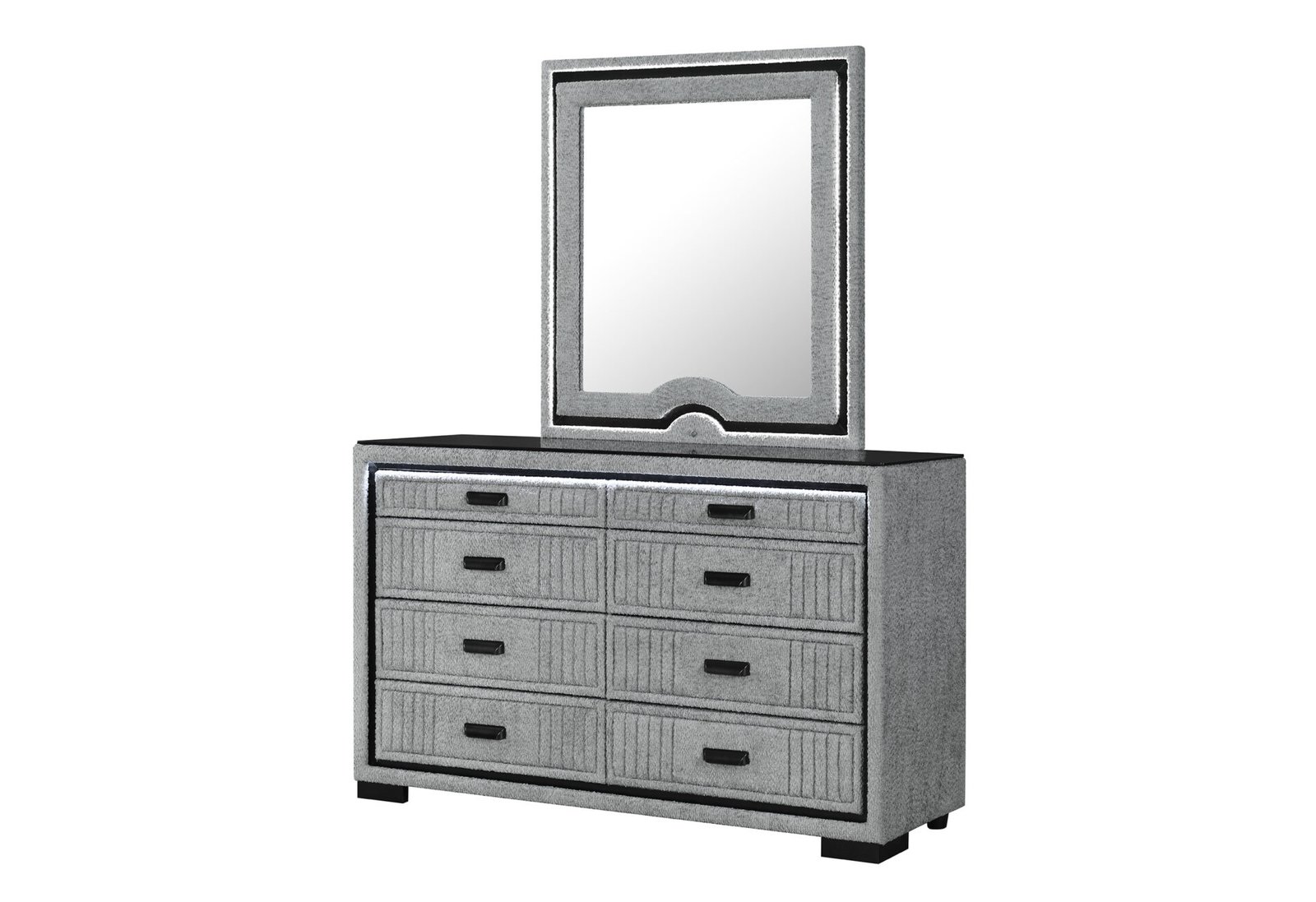 ISABELLA GREY MIRROR WITH LED - Image 3