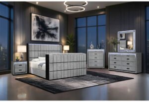 ISABELLA GREY KING BED GROUP