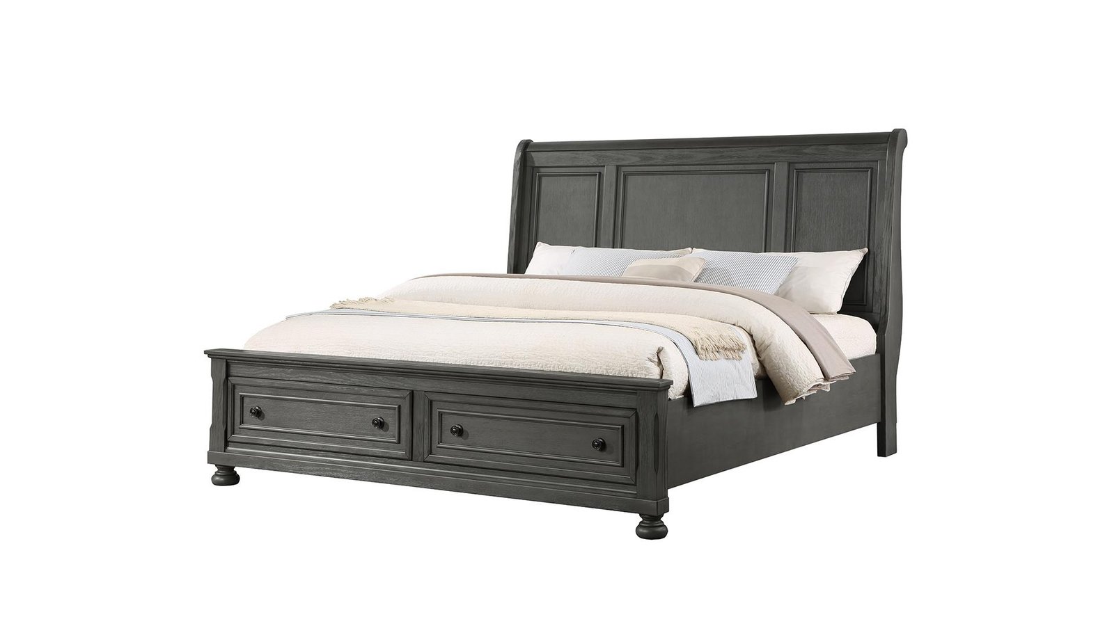 JACKSON KING BED GRAY