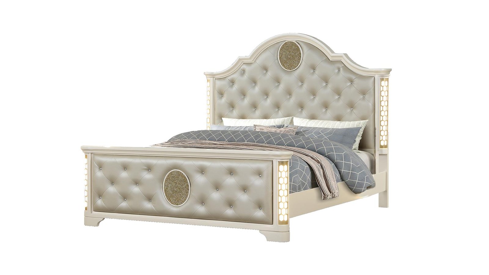 JASMINE QUEEN BED BEIGE