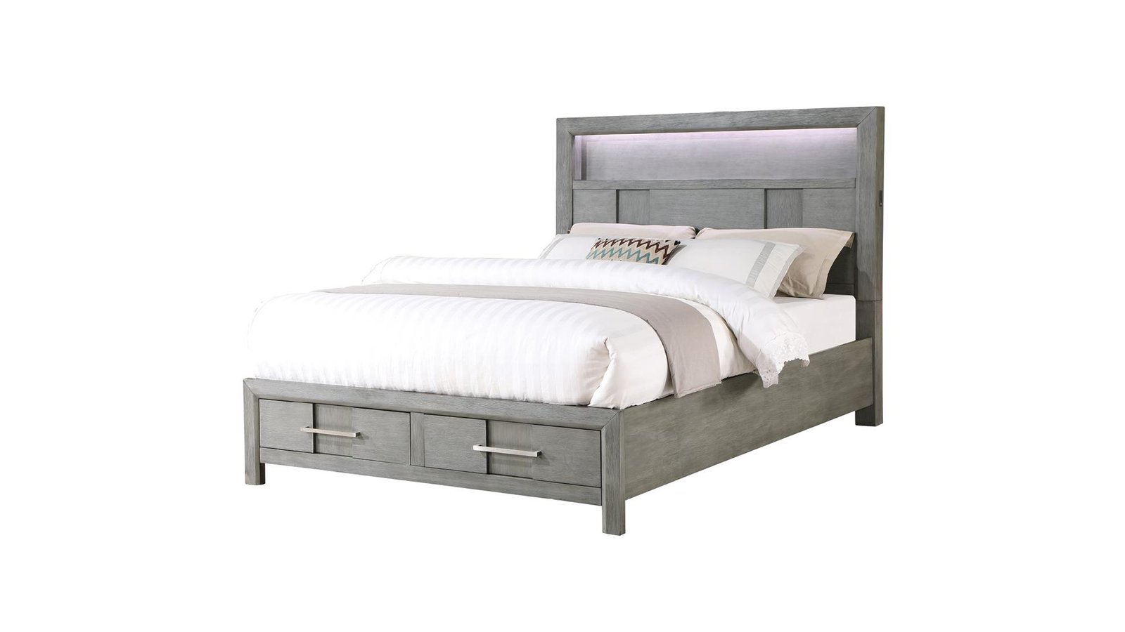 KENZO QUEEN BED GRAY