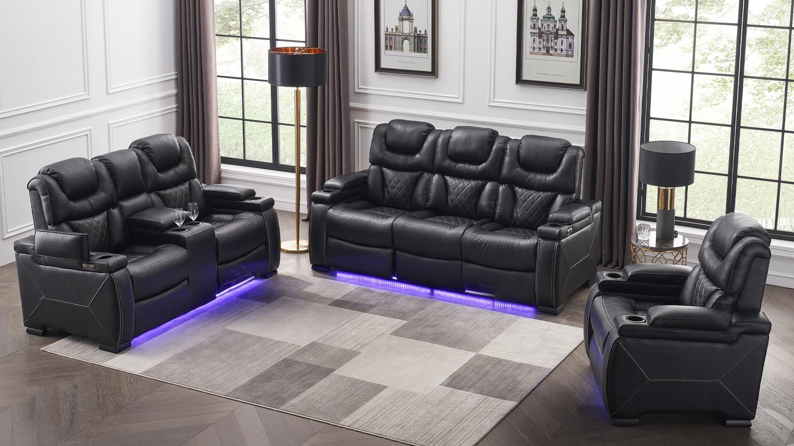 LEXUS SOFA + L.S BLACK
