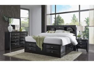 LINDA BLACK KING BED GROUP