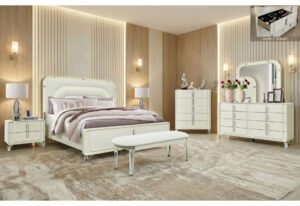 LYRA BEIGE KING BED GROUP