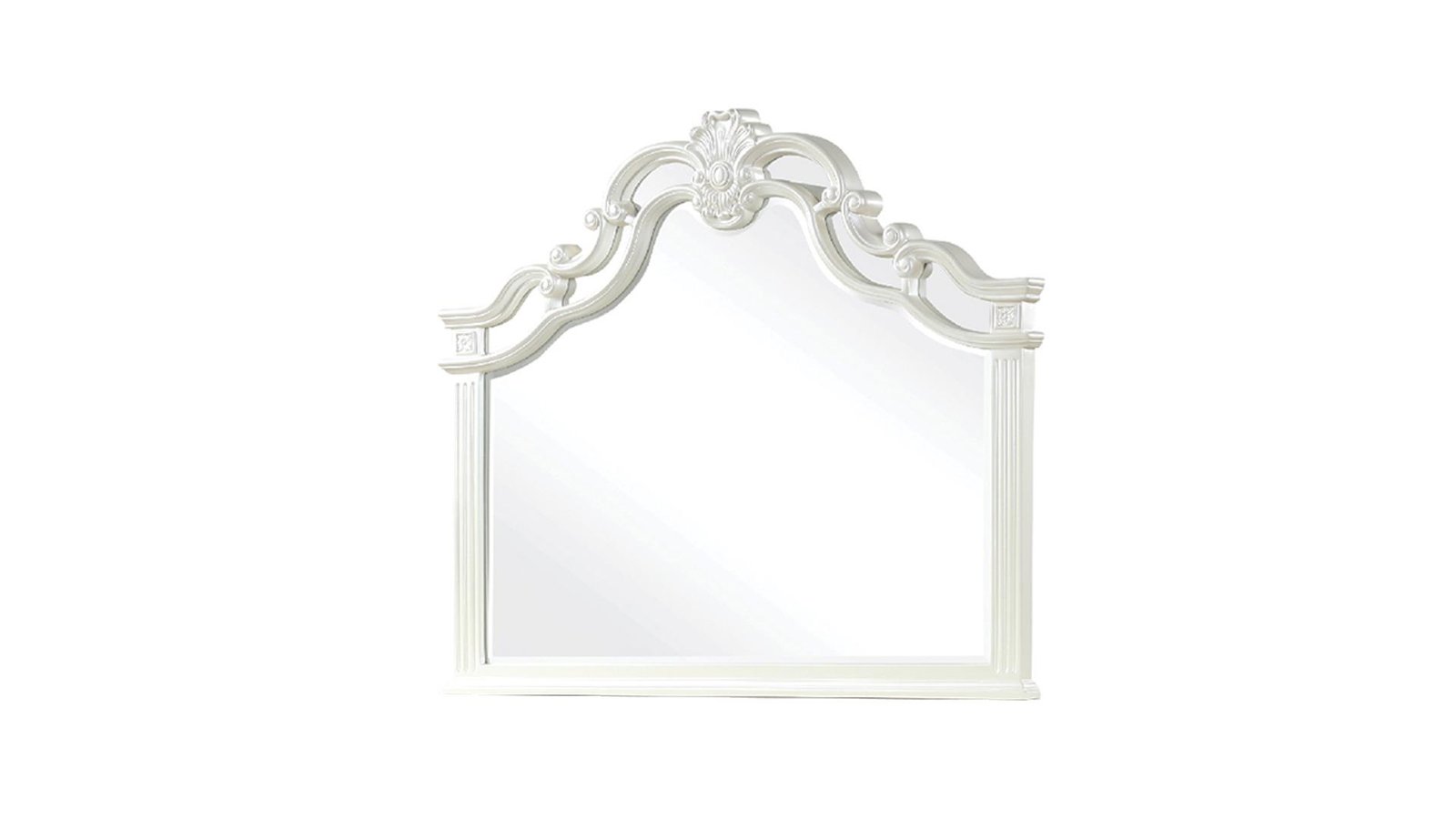 MILAN QUEEN 4 PC BEDROOM SET IN MILKY WHITE - Image 8