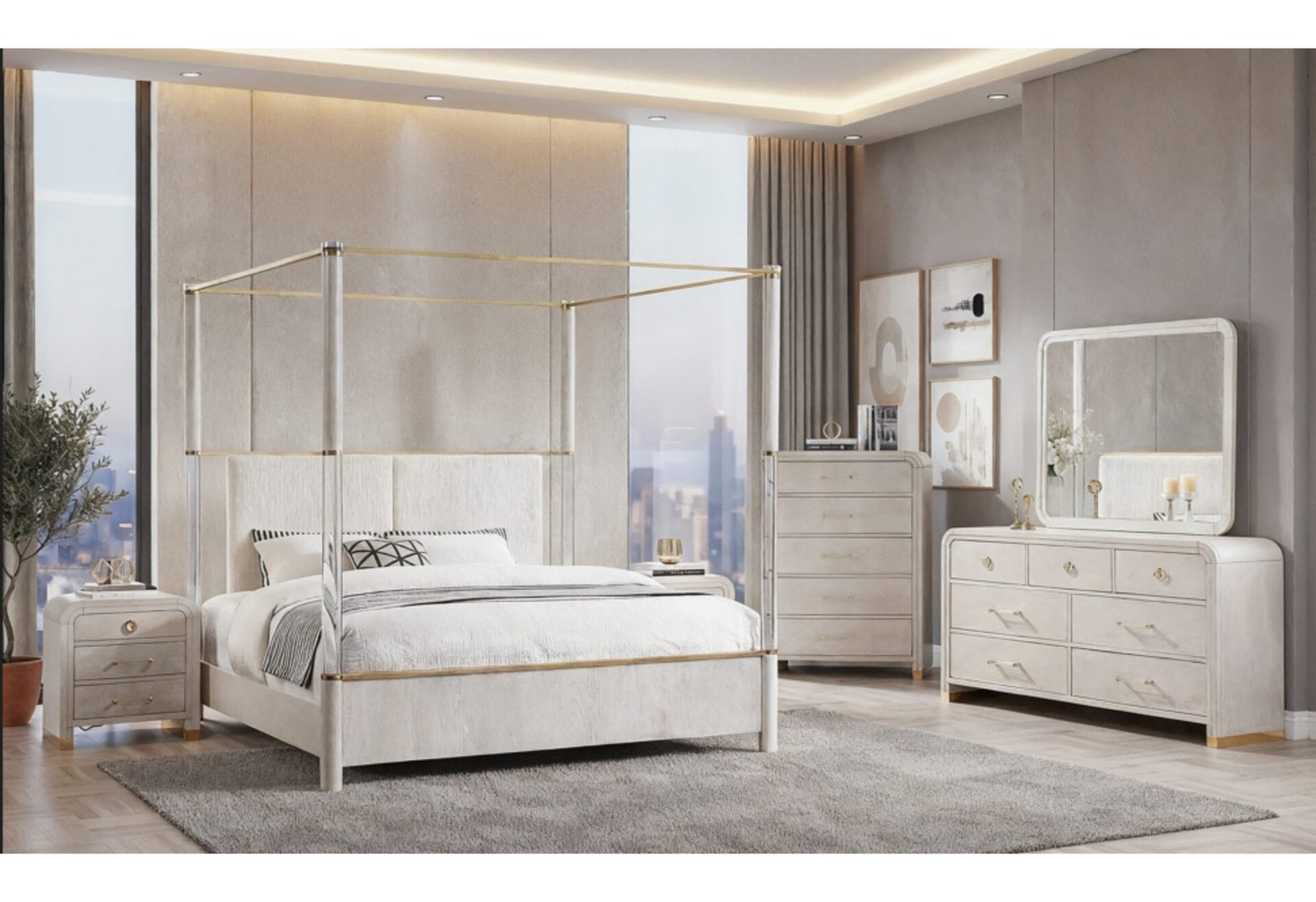 MALMO OAK KING BED GROUP