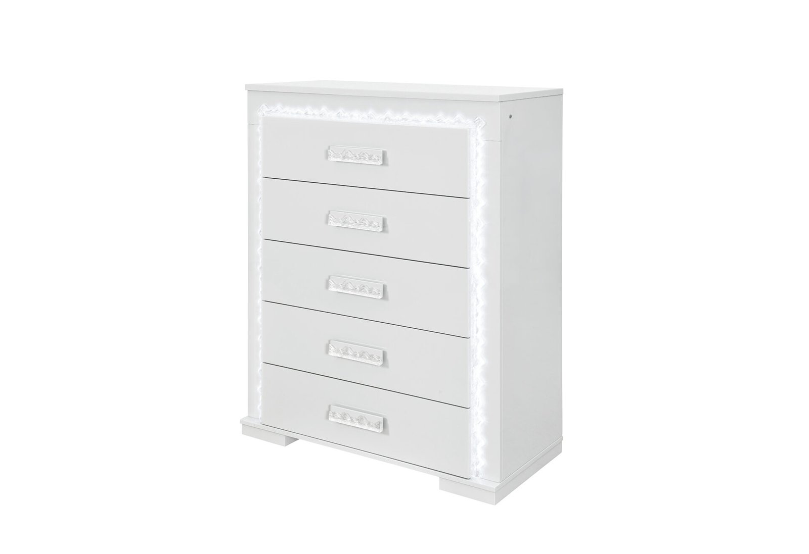 NAOMI SILVER MARBLE CHEST WITH LED - Image 2