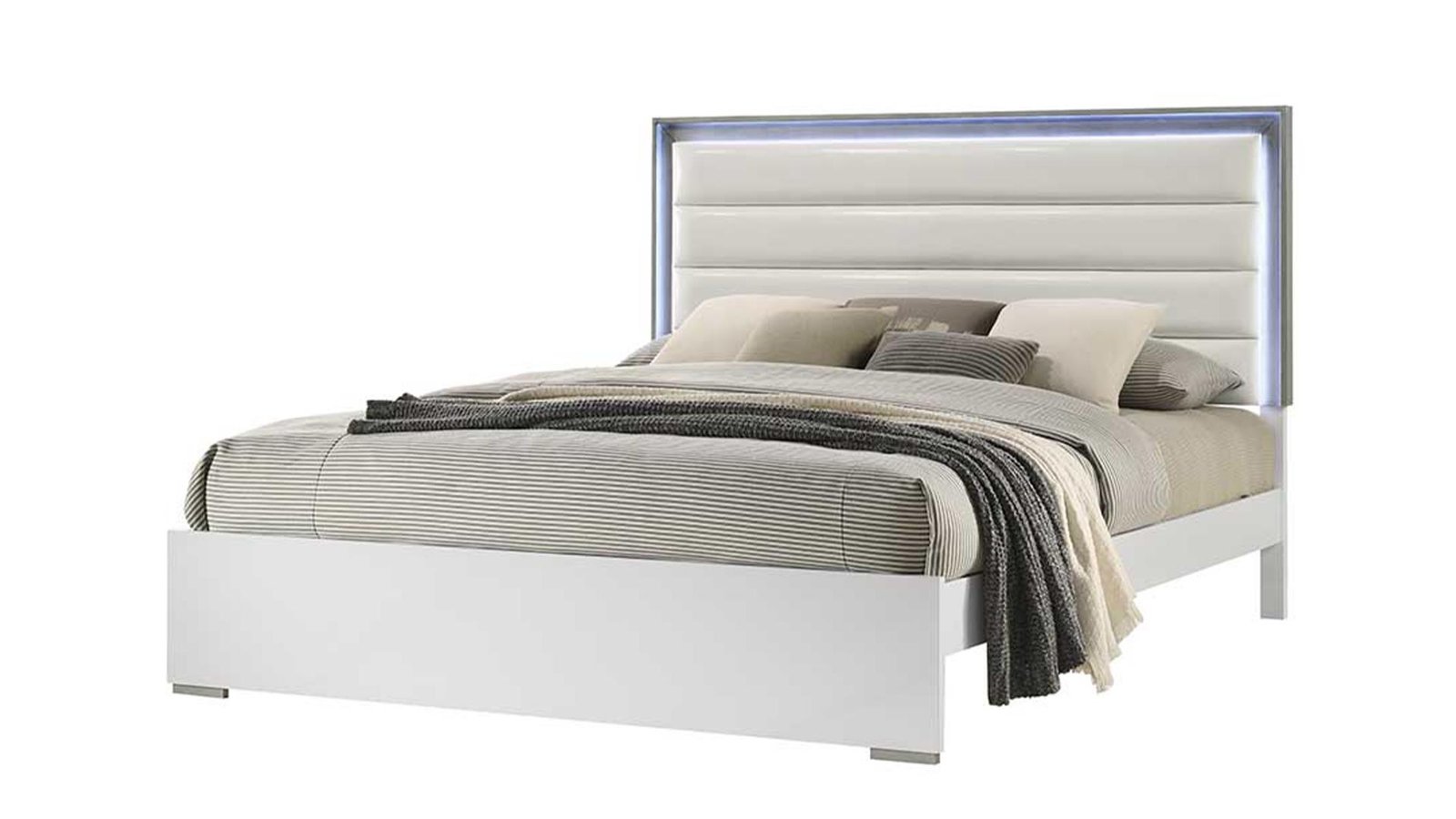 OLIVIA FULL BED IN WHITE