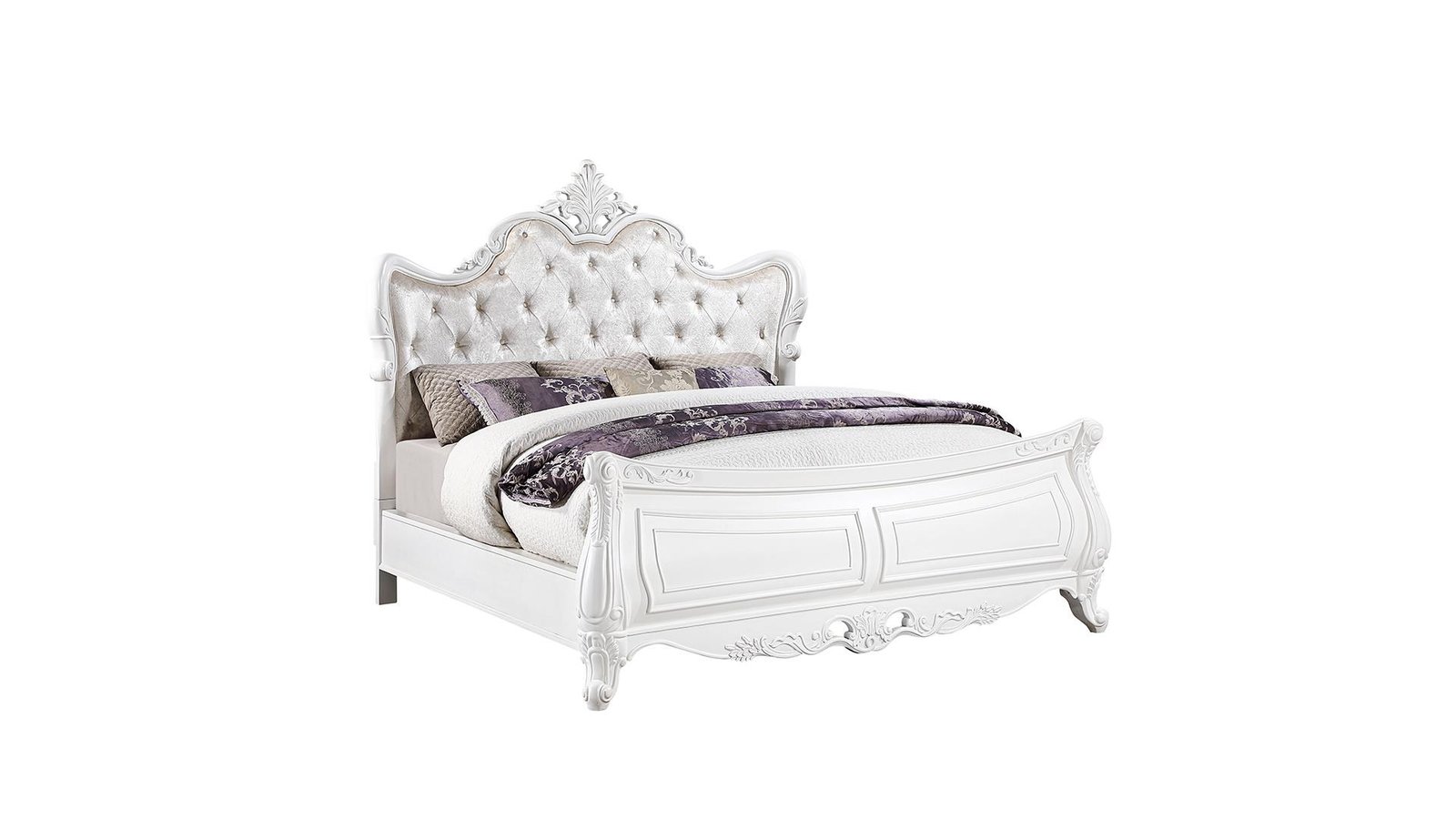 OPULENCE QUEEN BED WHITE