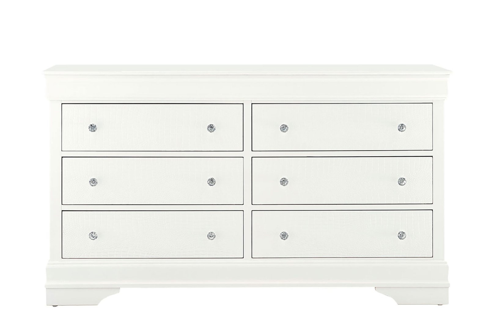 POMPEI METALLIC WHITE DRESSER
